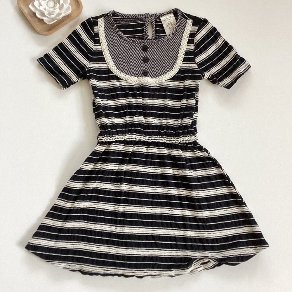 Persnickety Black Striped Dress